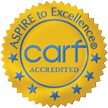 CARF accredited badge